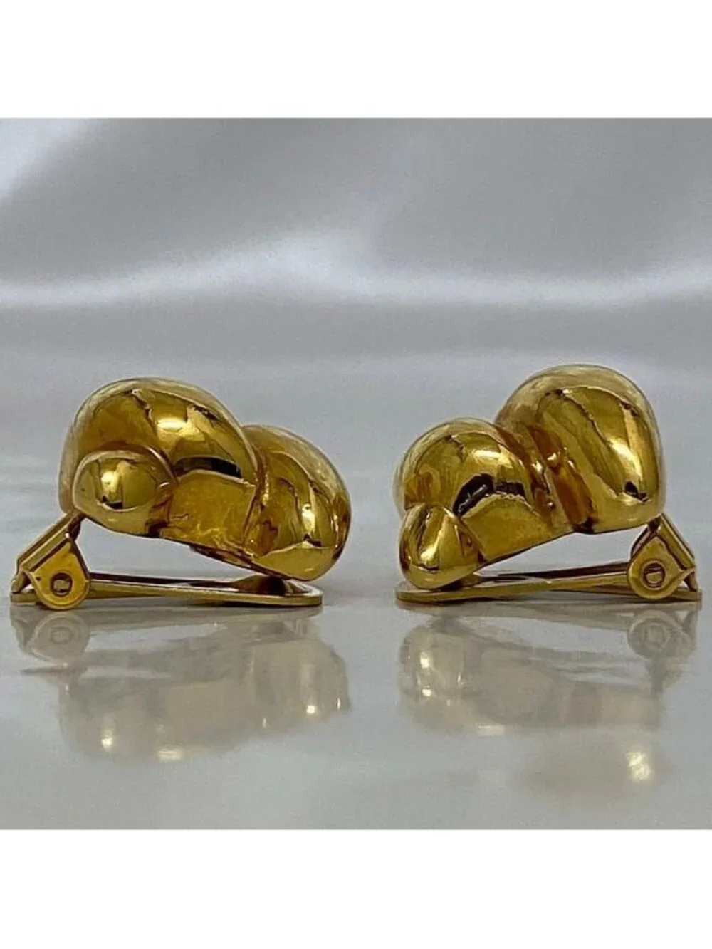 Celine Earrings Gold Triomphe - Picture 3 of 8